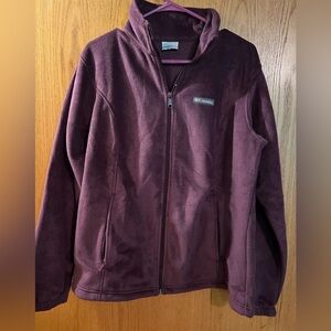Columbia Rich Purple Fleece Jacket size XL